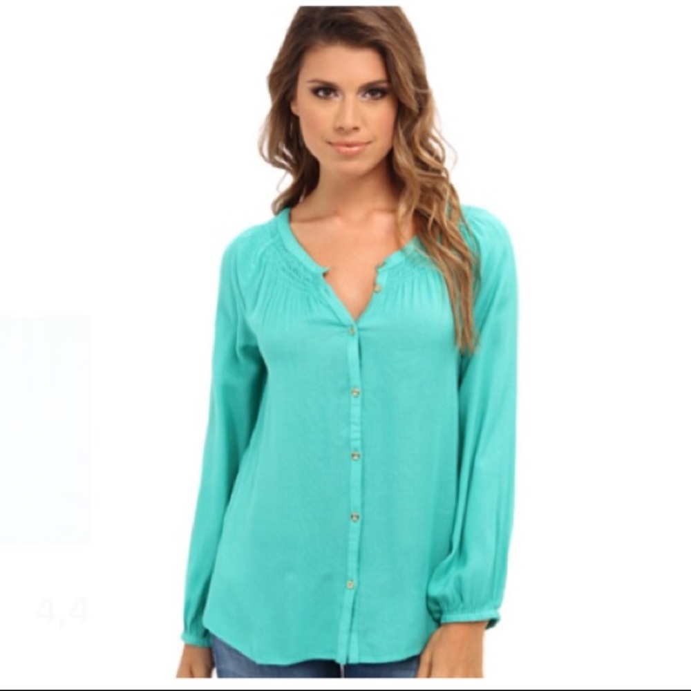 Lilly Pulitzer maribel sea foam green top!